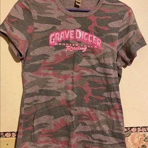 Grave digger monster truck shirt
